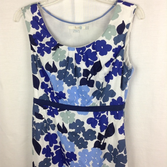 Boden Dress 4P Lined Side Zipper Mini Ribbon Waist - Picture 3 of 6